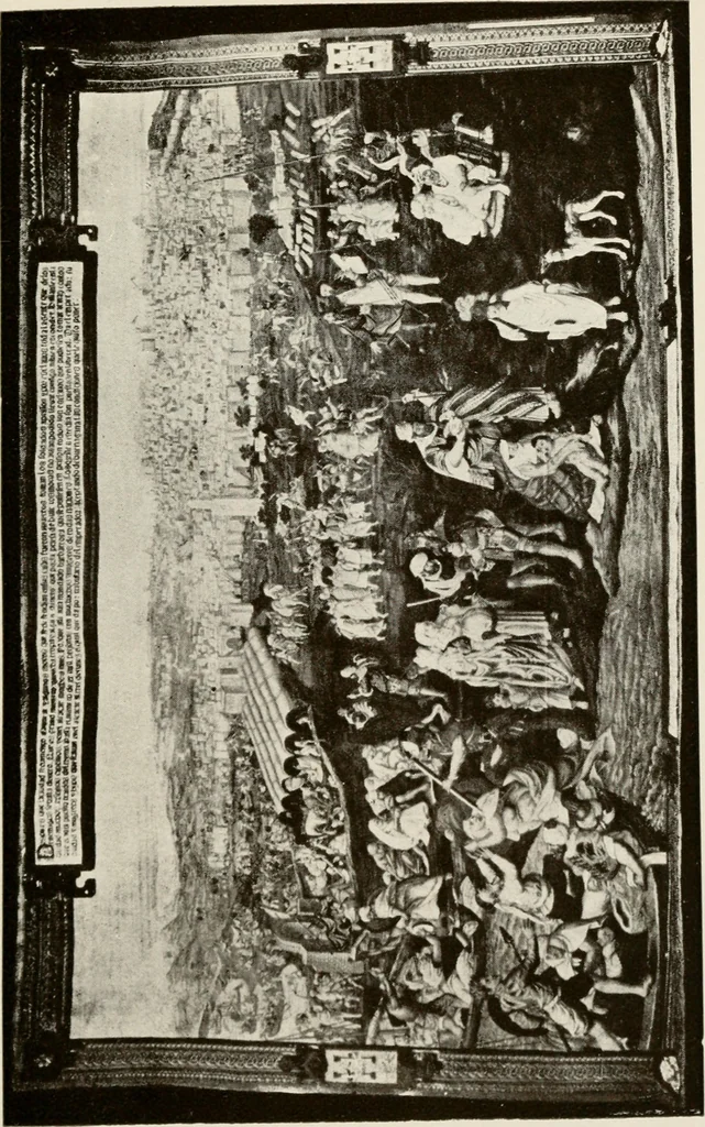 An illustration from The Spanish royal tapastries, 1921, leaf 136