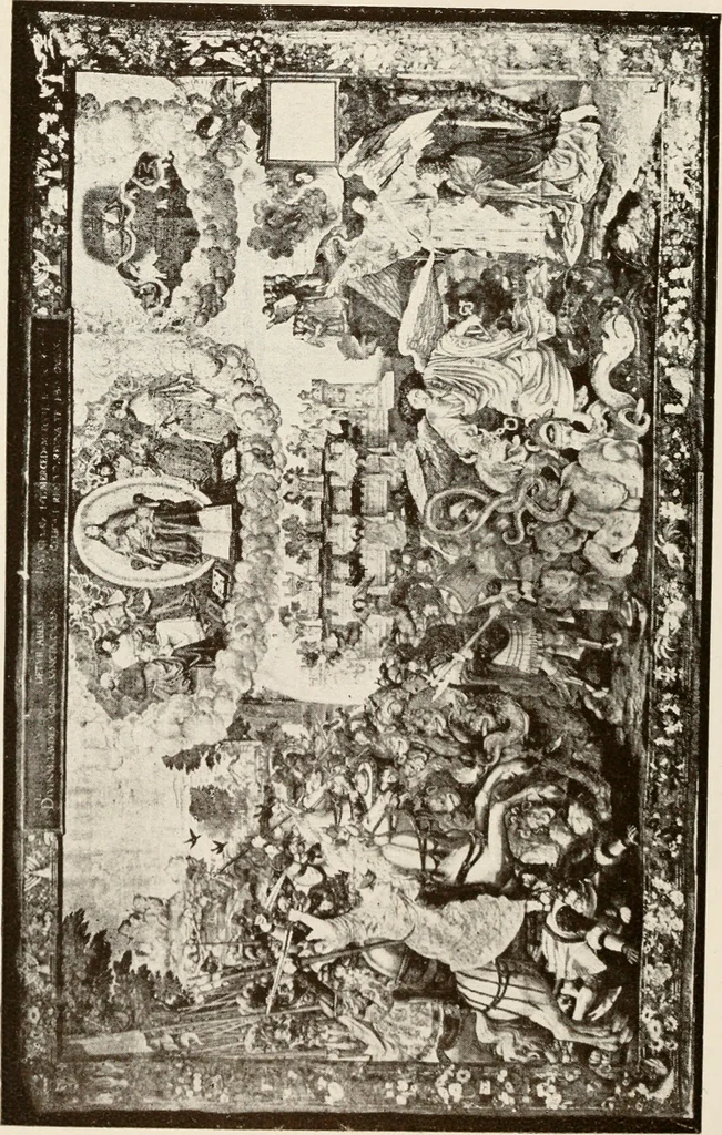 An illustration from The Spanish royal tapastries, 1921, leaf 141