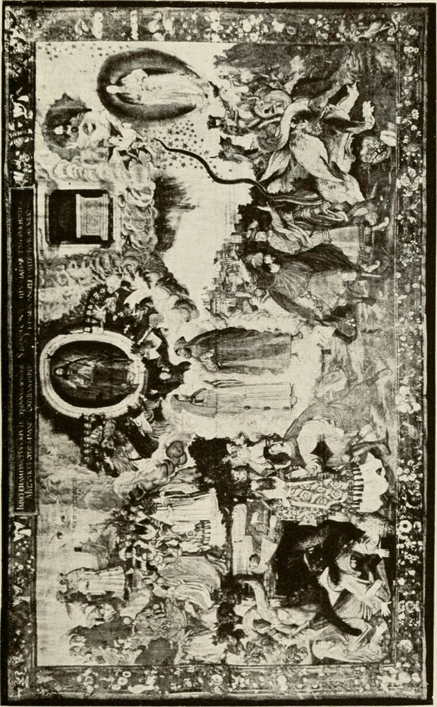 An illustration from The Spanish royal tapastries, 1921, leaf 144