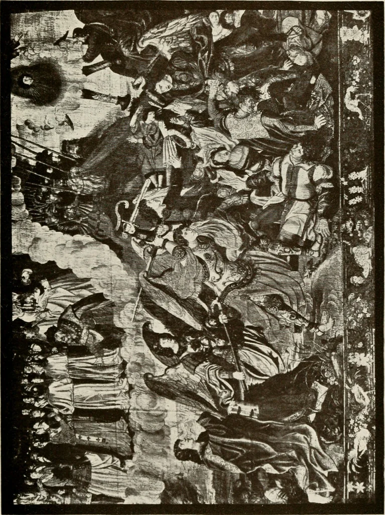 An illustration from The Spanish royal tapastries, 1921, leaf 148