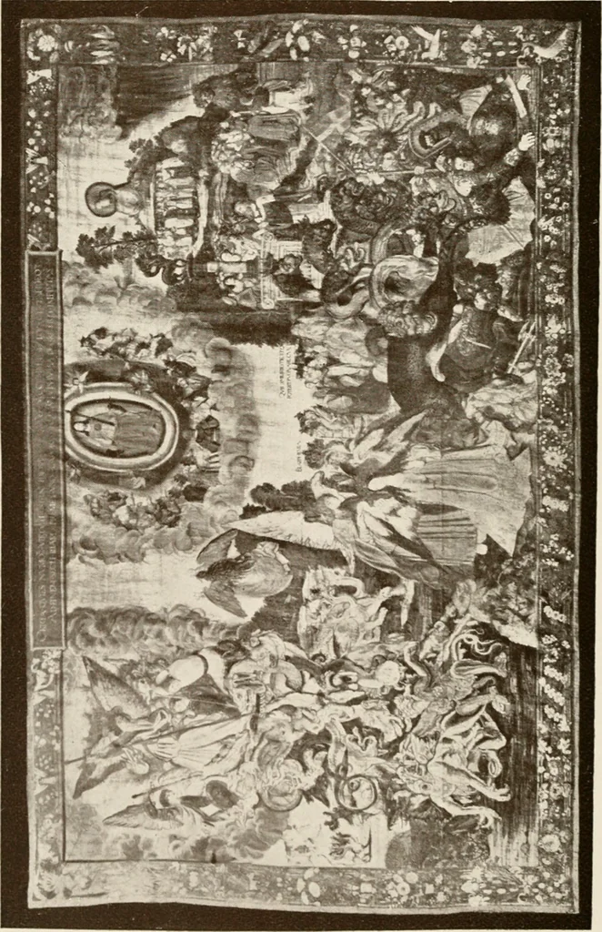 An illustration from The Spanish royal tapastries, 1921, leaf 149