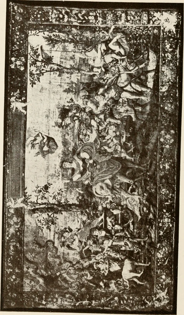 An illustration from The Spanish royal tapastries, 1921, leaf 151