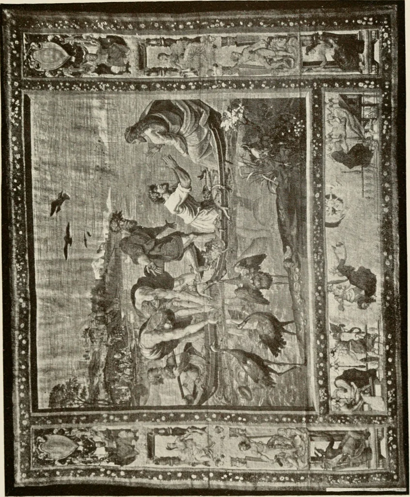 An illustration from The Spanish royal tapastries, 1921, leaf 154