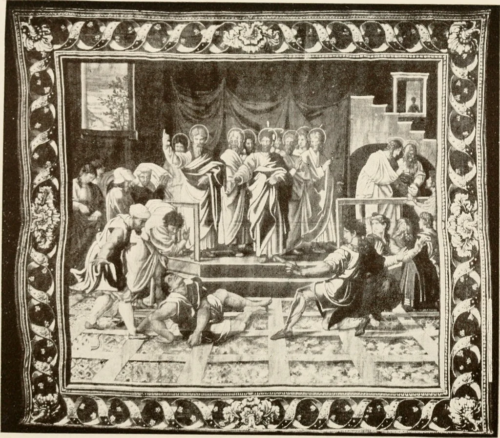 An illustration from The Spanish royal tapastries, 1921, leaf 157