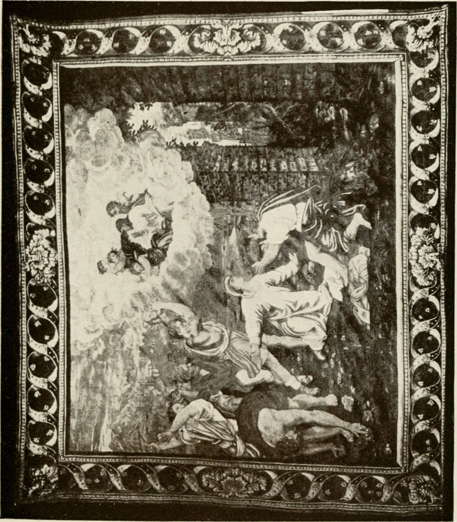 An illustration from The Spanish royal tapastries, 1921, leaf 158