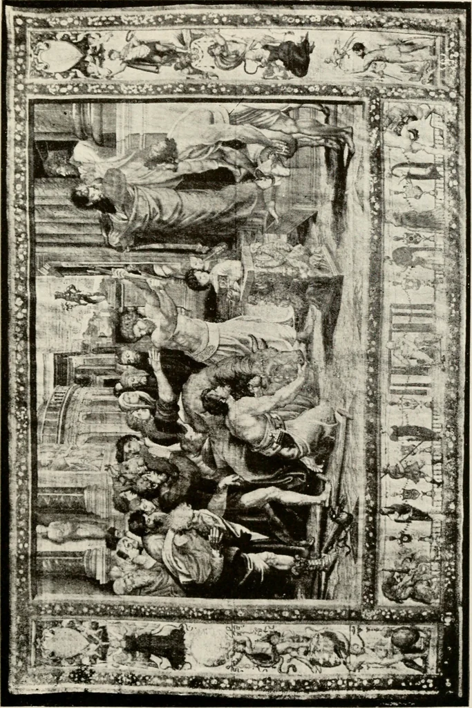 An illustration from The Spanish royal tapastries, 1921, leaf 162