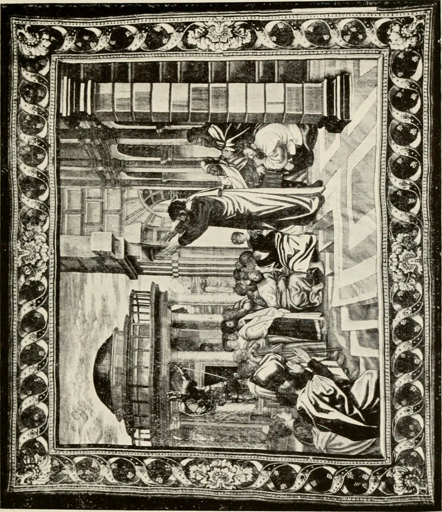An illustration from The Spanish royal tapastries, 1921, leaf 166