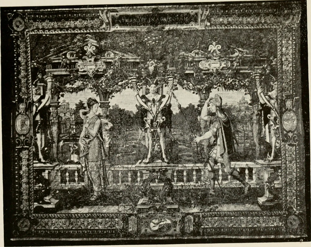 An illustration from The Spanish royal tapastries, 1921, leaf 174