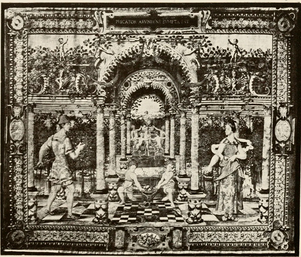 An illustration from The Spanish royal tapastries, 1921, leaf 175