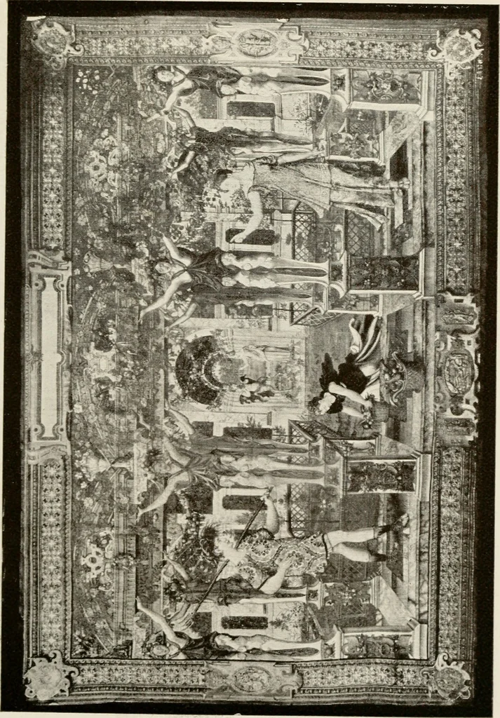 An illustration from The Spanish royal tapastries, 1921, leaf 176