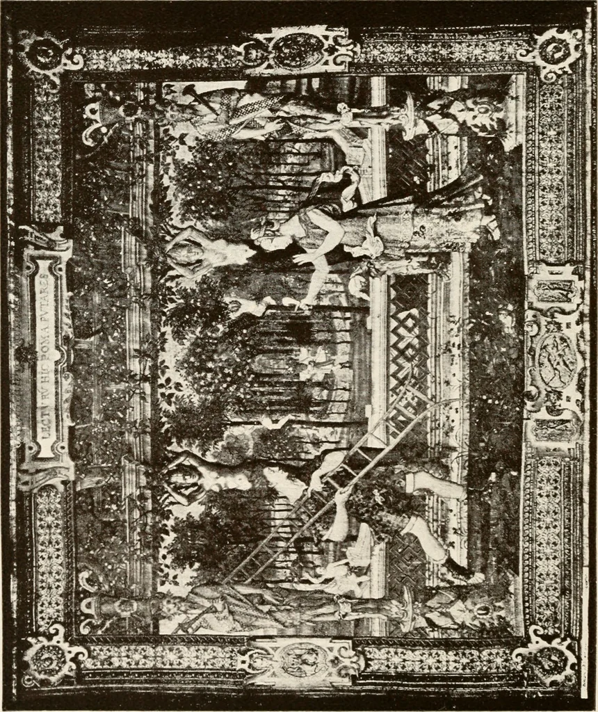 An illustration from The Spanish royal tapastries, 1921, leaf 179