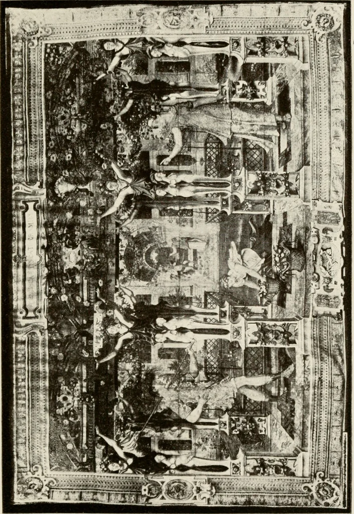 An illustration from The Spanish royal tapastries, 1921, leaf 180