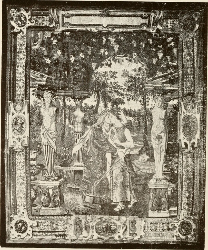 An illustration from The Spanish royal tapastries, 1921, leaf 181