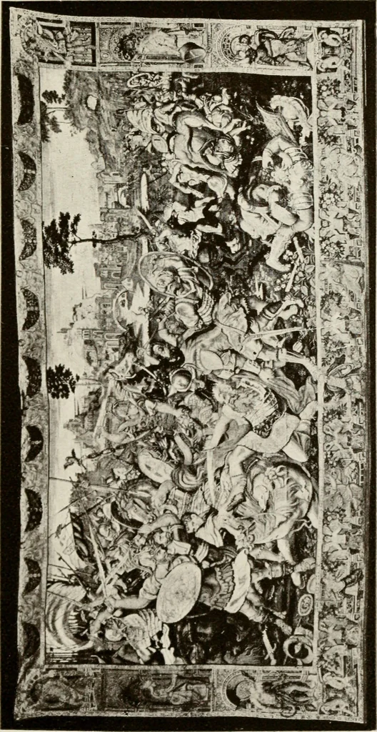An illustration from The Spanish royal tapastries, 1921, leaf 184