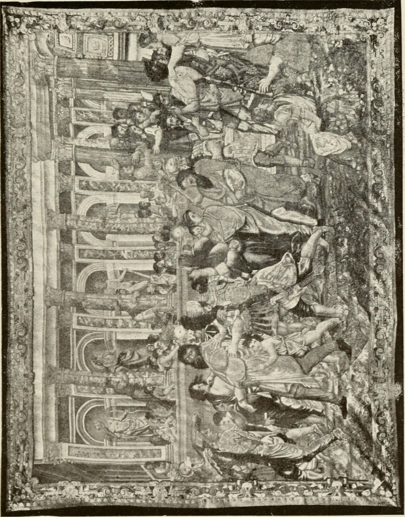 An illustration from The Spanish royal tapastries, 1921, leaf 186
