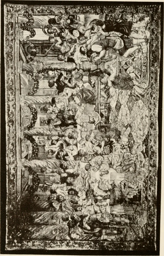 An illustration from The Spanish royal tapastries, 1921, leaf 187