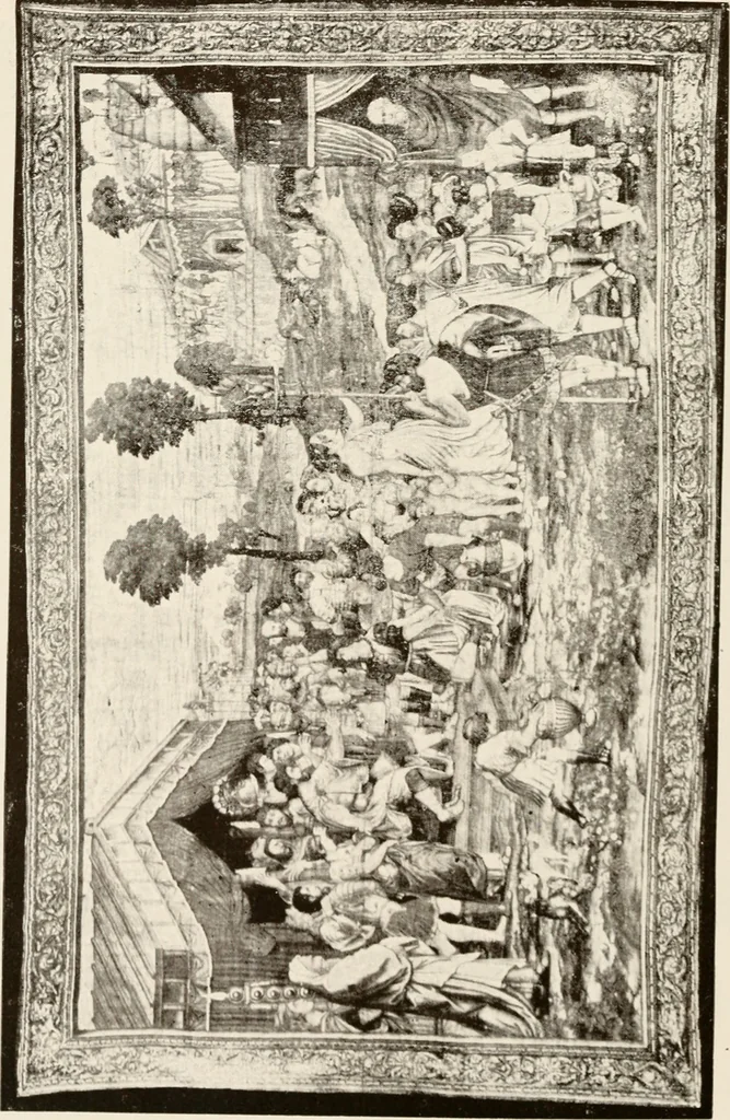 An illustration from The Spanish royal tapastries, 1921, leaf 189