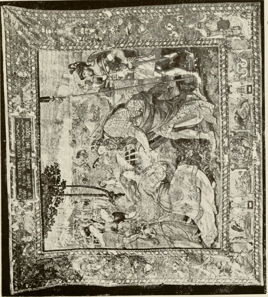 An illustration from The Spanish royal tapastries, 1921, leaf 196