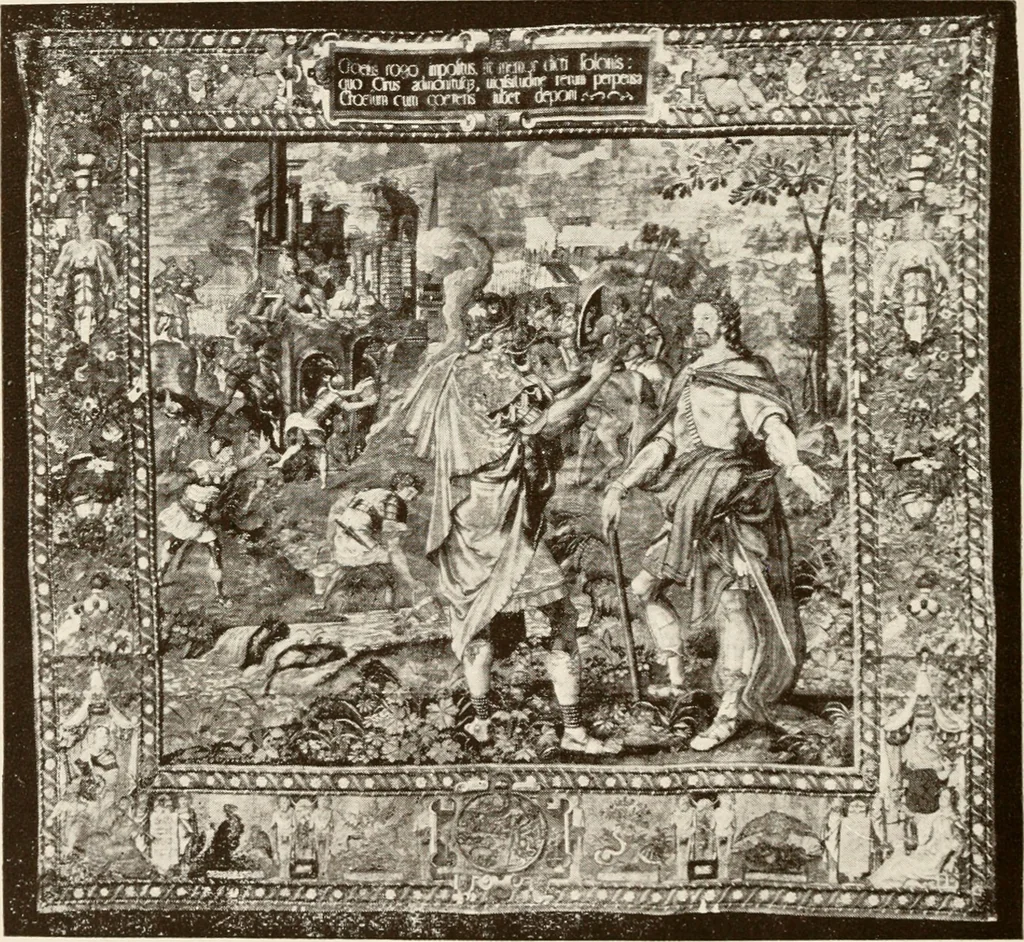 An illustration from The Spanish royal tapastries, 1921, leaf 199