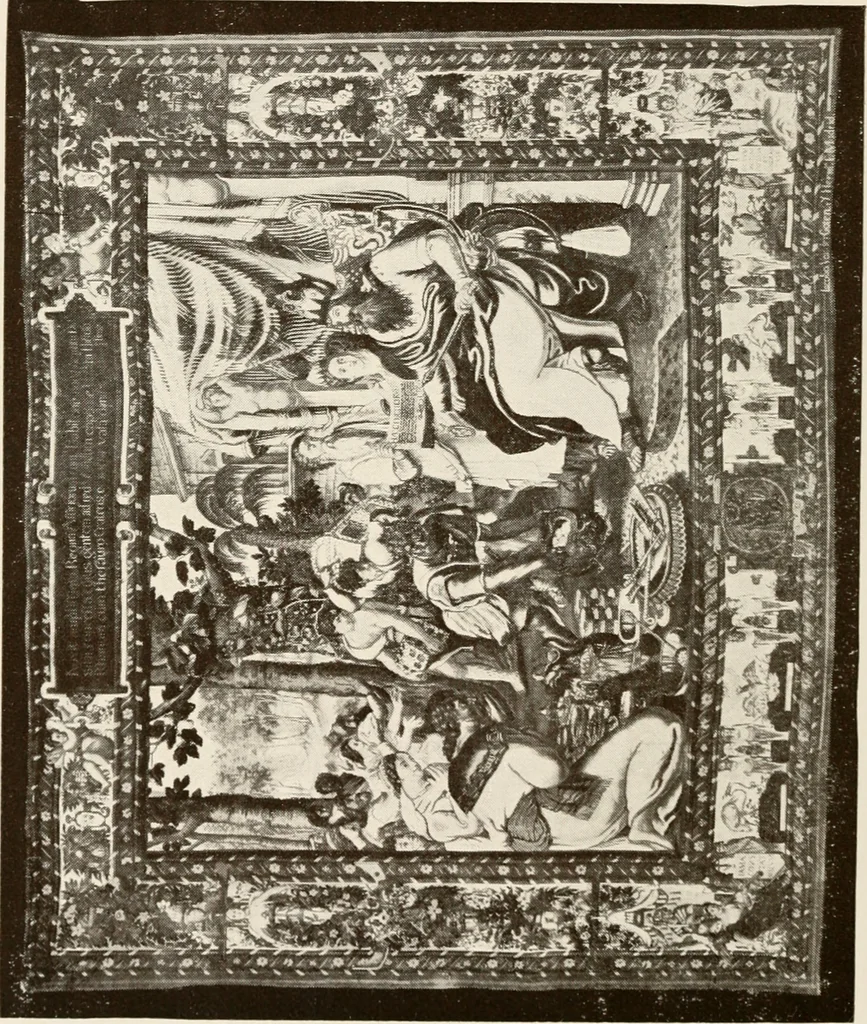 An illustration from The Spanish royal tapastries, 1921, leaf 203
