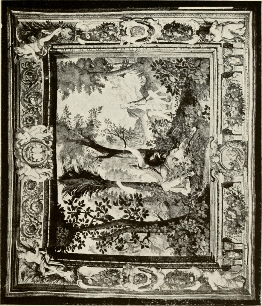 An illustration from The Spanish royal tapastries, 1921, leaf 206