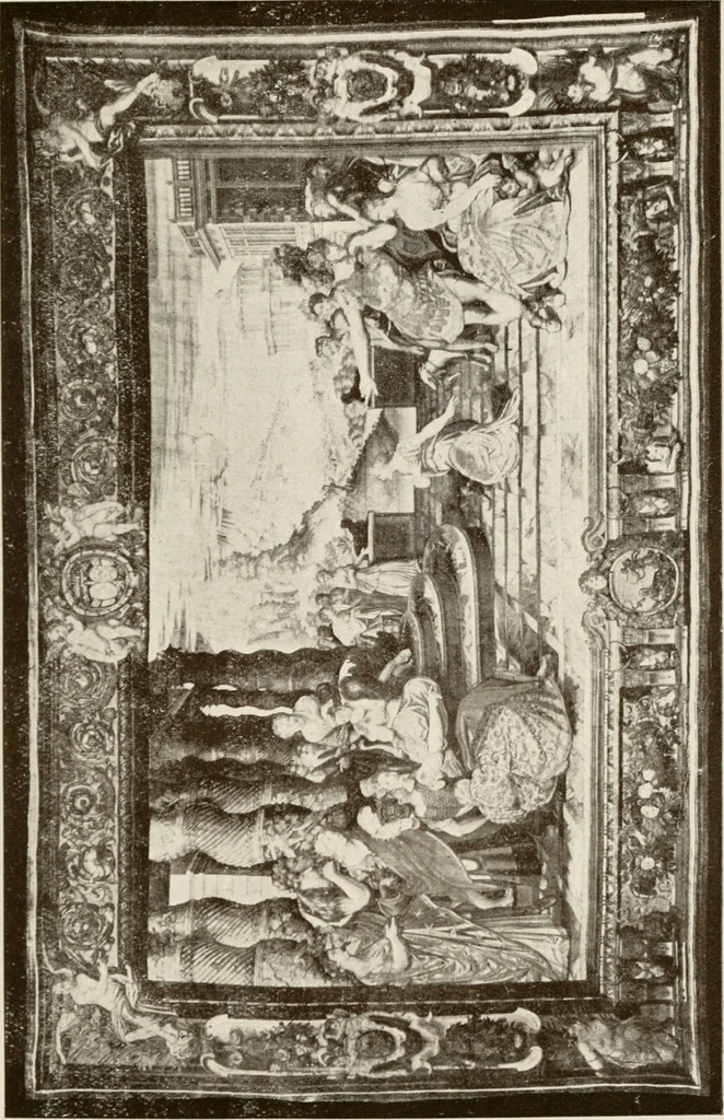 An illustration from The Spanish royal tapastries, 1921, leaf 208