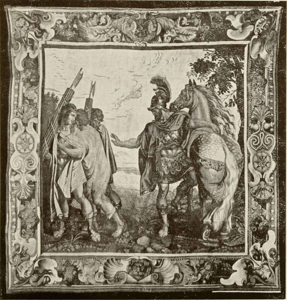 An illustration from The Spanish royal tapastries, 1921, leaf 212