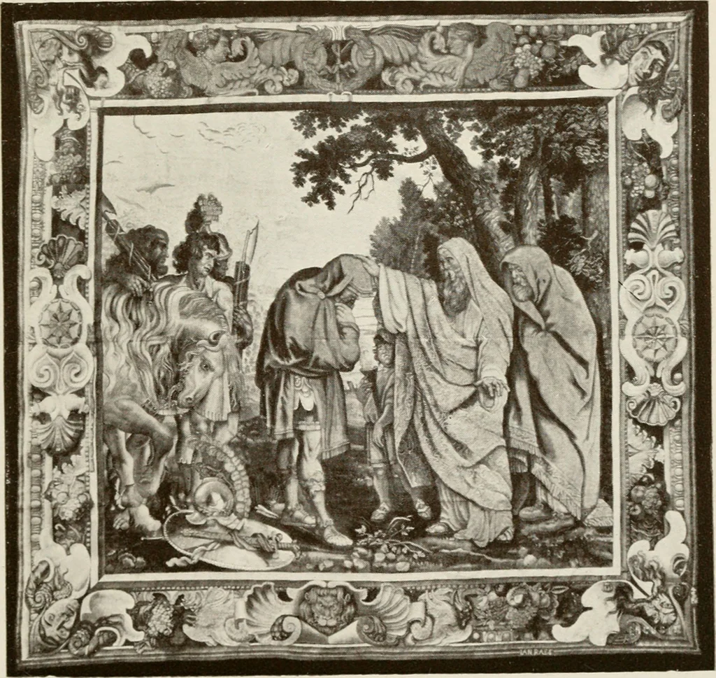 An illustration from The Spanish royal tapastries, 1921, leaf 216