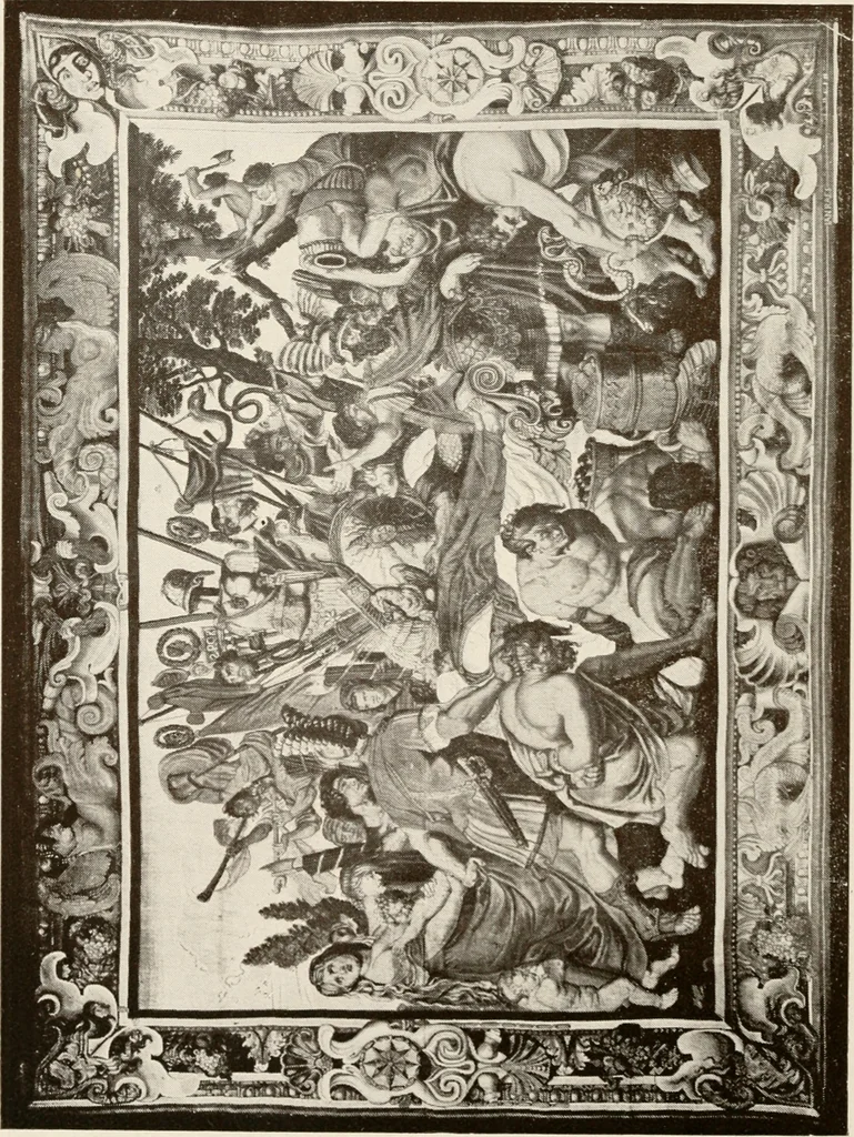 An illustration from The Spanish royal tapastries, 1921, leaf 219