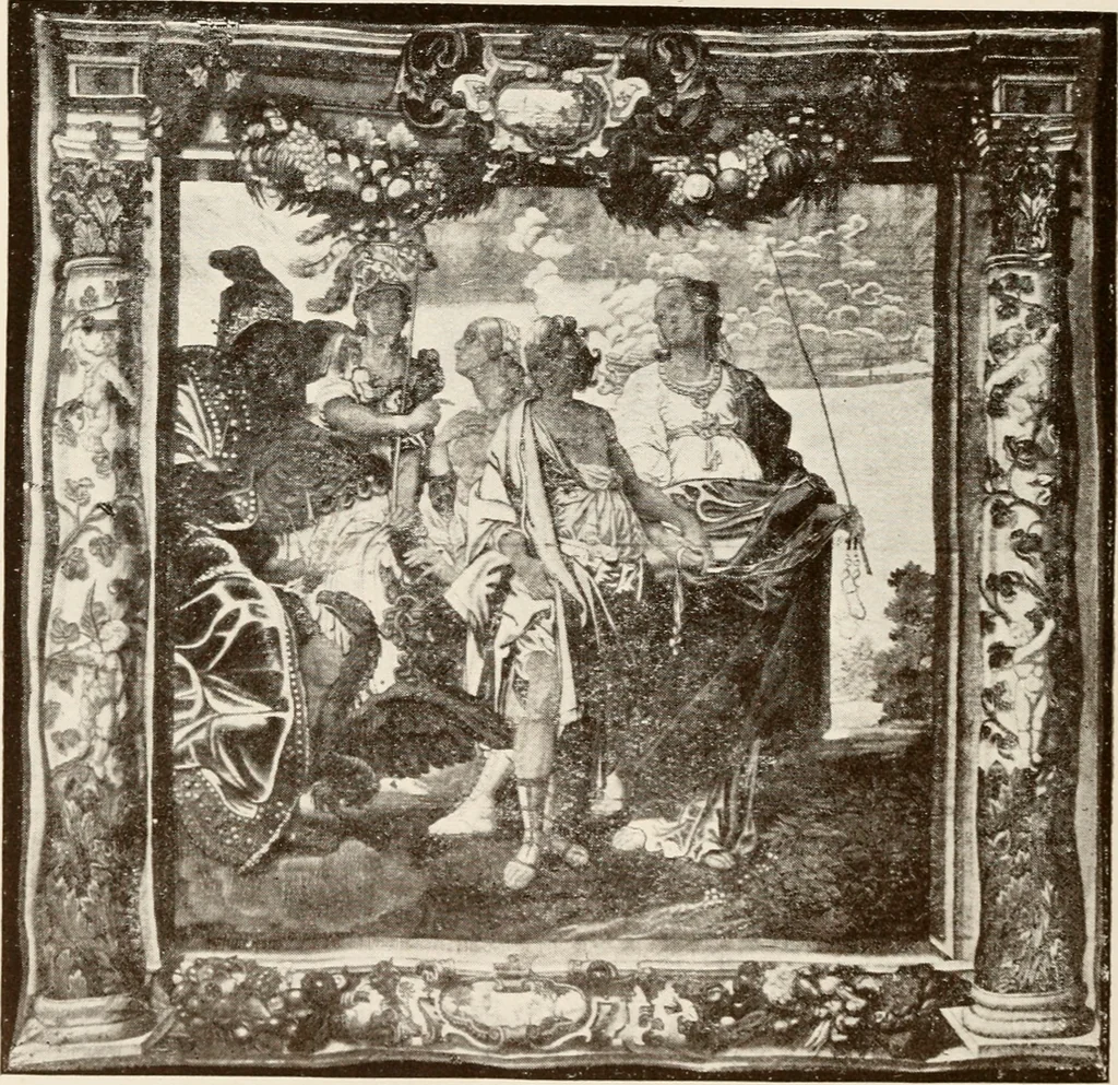 An illustration from The Spanish royal tapastries, 1921, leaf 233