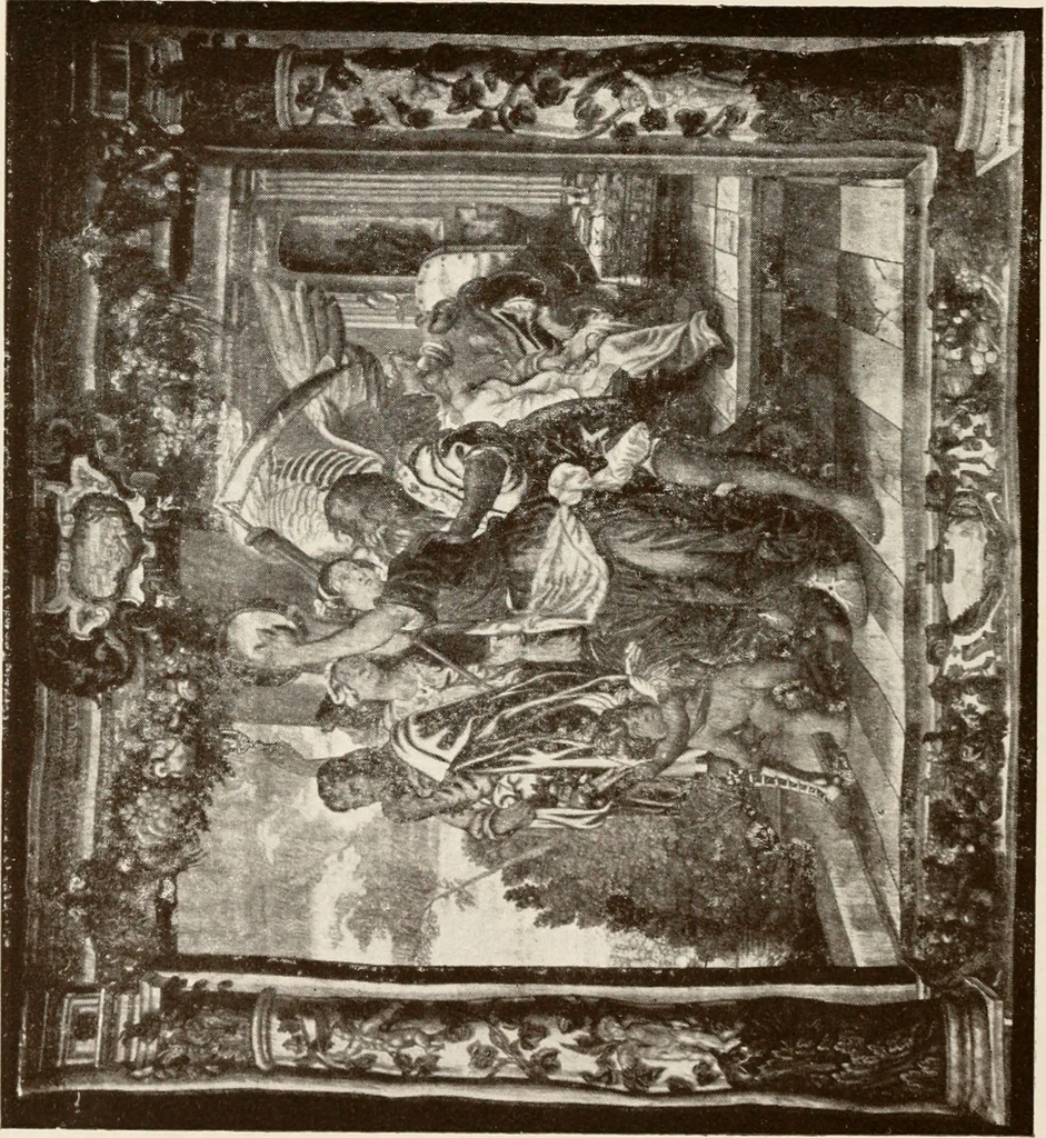 An illustration from The Spanish royal tapastries, 1921, leaf 235