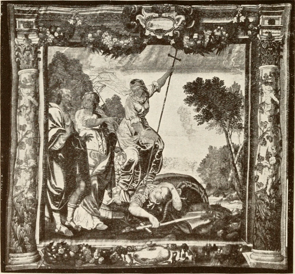 An illustration from The Spanish royal tapastries, 1921, leaf 237