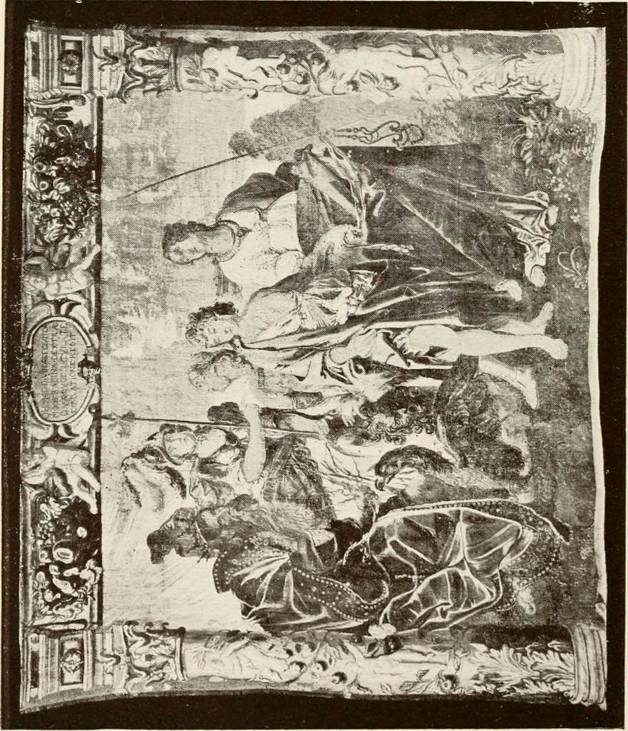 An illustration from The Spanish royal tapastries, 1921, leaf 241
