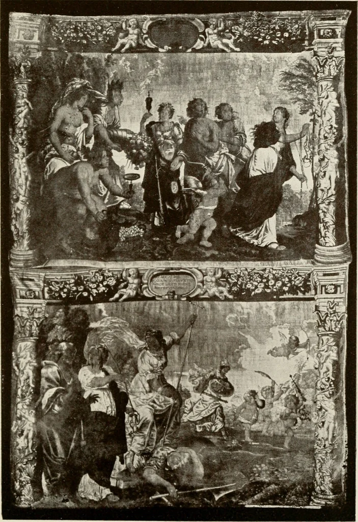 An illustration from The Spanish royal tapastries, 1921, leaf 242