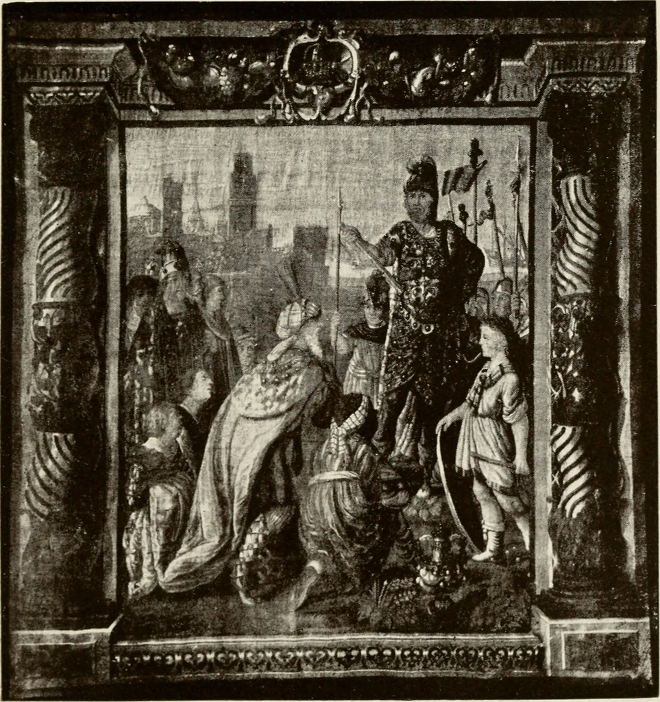 An illustration from The Spanish royal tapastries, 1921, leaf 244