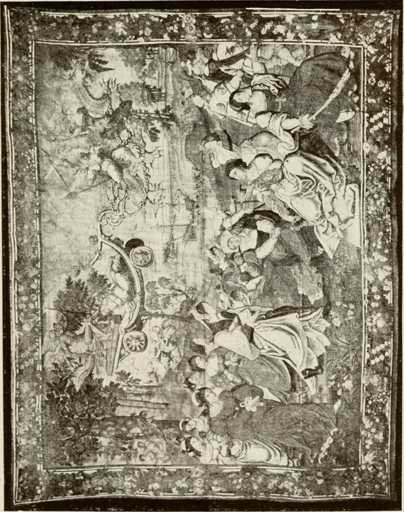 An illustration from The Spanish royal tapastries, 1921, leaf 254