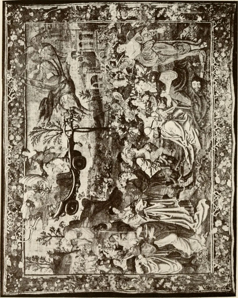 An illustration from The Spanish royal tapastries, 1921, leaf 255