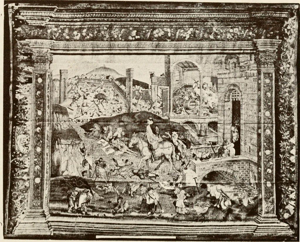 An illustration from The Spanish royal tapastries, 1921, leaf 261