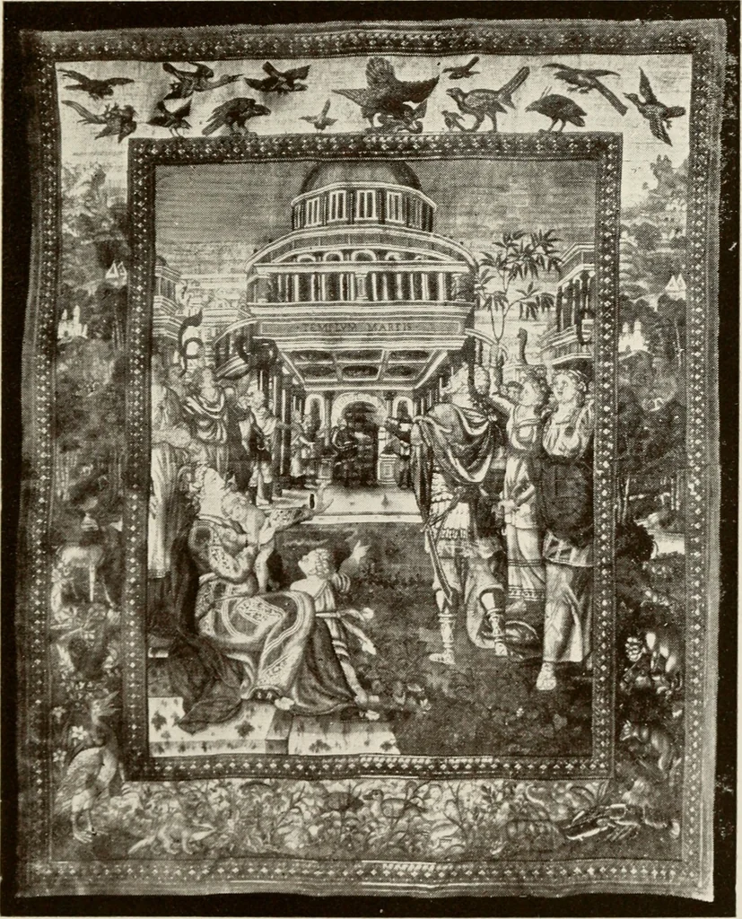 An illustration from The Spanish royal tapastries, 1921, leaf 266