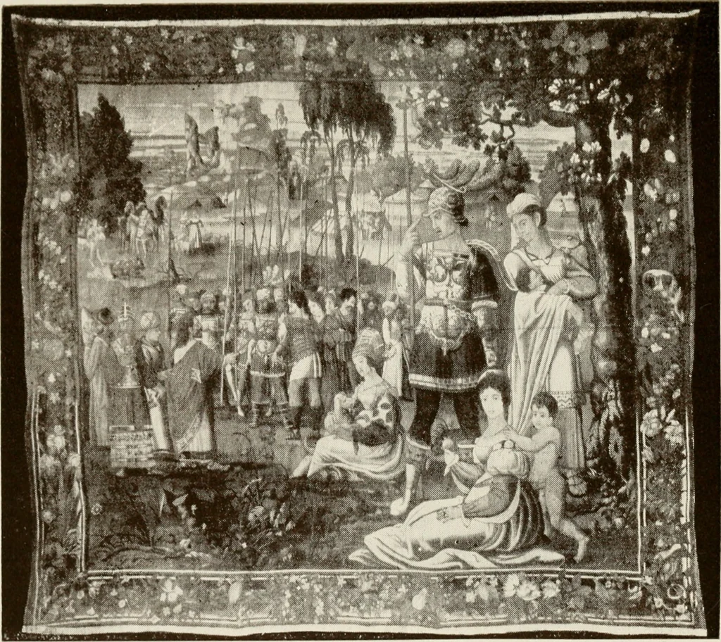 An illustration from The Spanish royal tapastries, 1921, leaf 270