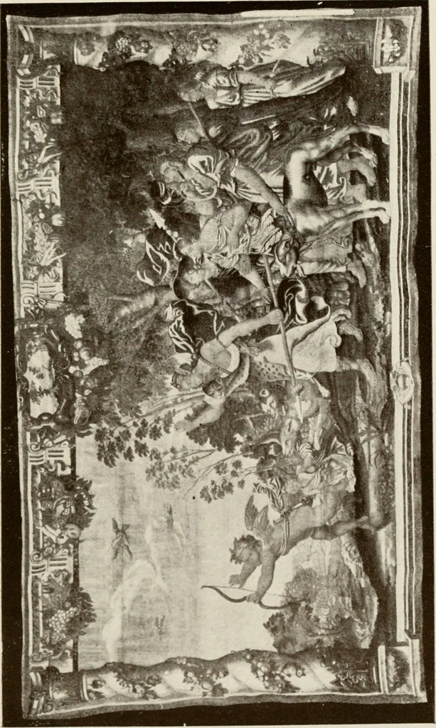 An illustration from The Spanish royal tapastries, 1921, leaf 308