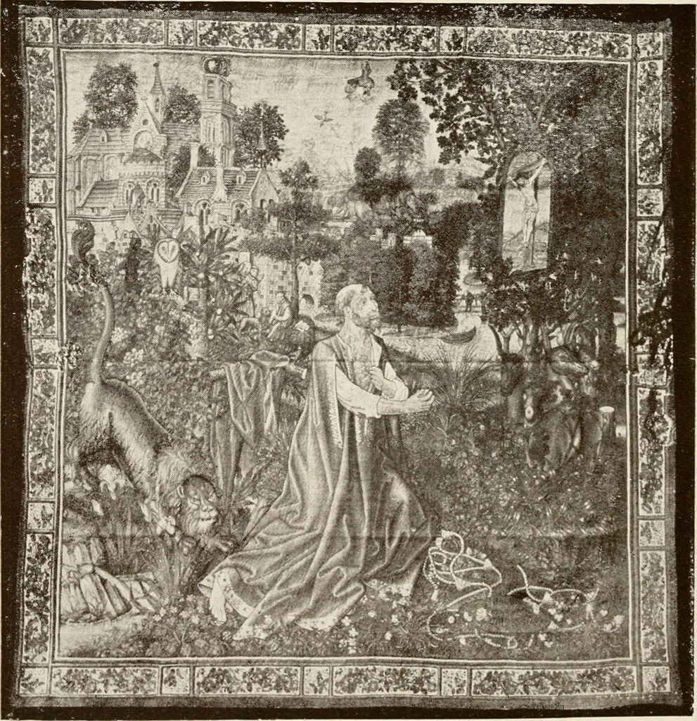 An illustration from The Spanish royal tapastries, 1921, leaf 321