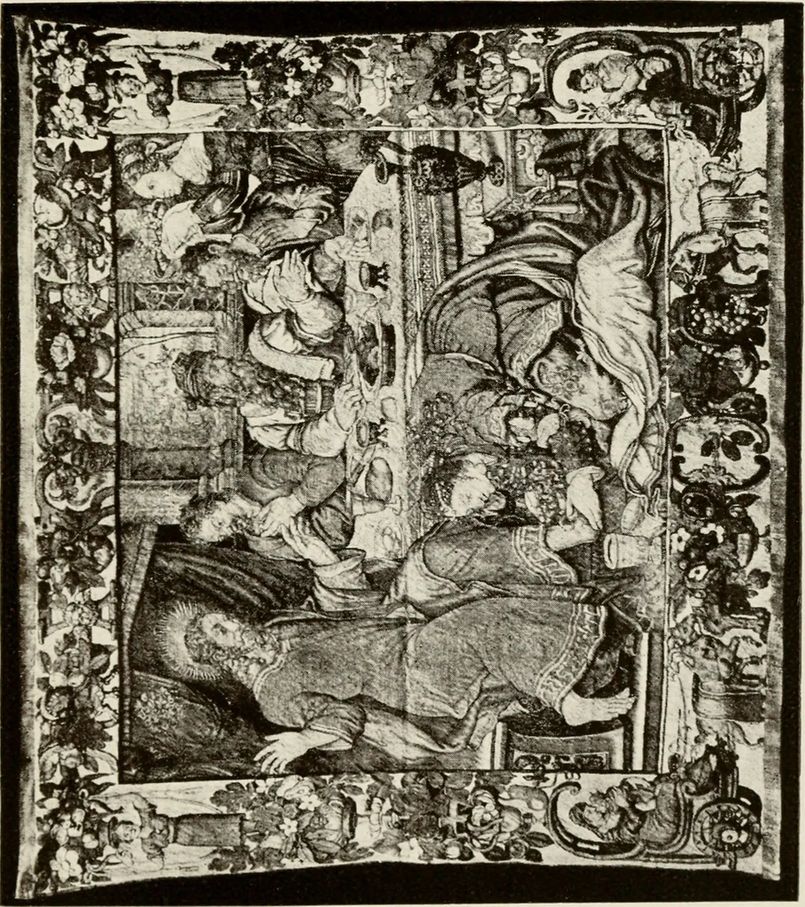 An illustration from The Spanish royal tapastries, 1921, leaf 324