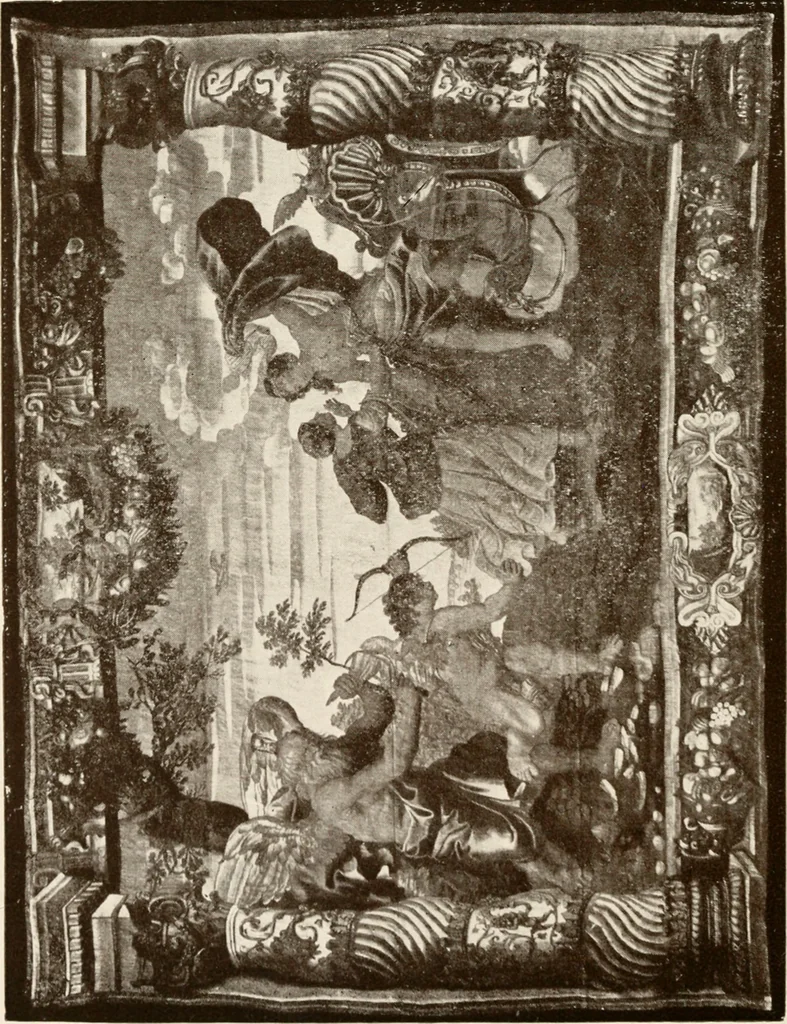 An illustration from The Spanish royal tapastries, 1921, leaf 329
