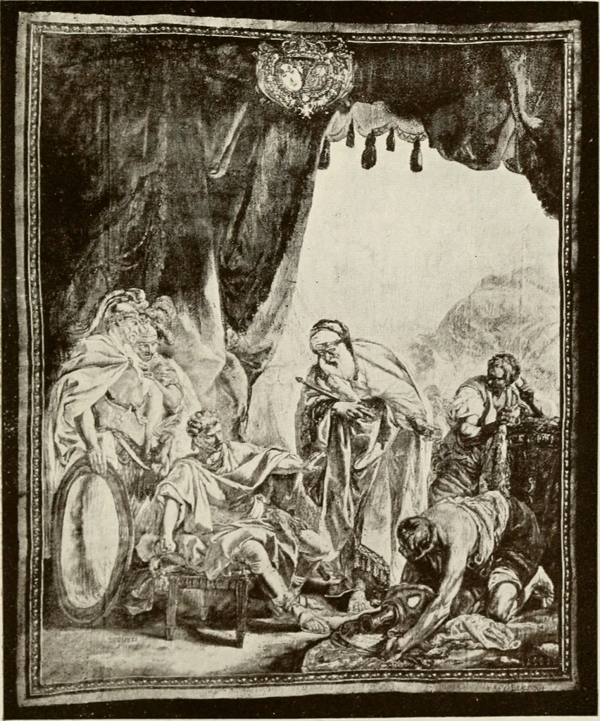 An illustration from The Spanish royal tapastries, 1921, leaf 336