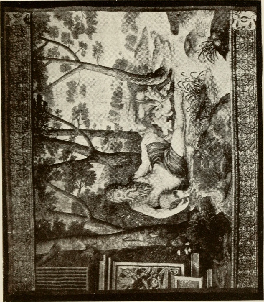An illustration from The Spanish royal tapastries, 1921, leaf 340