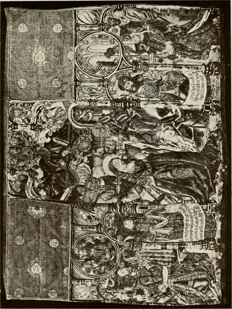 An illustration from The Spanish royal tapastries, 1921, leaf 348