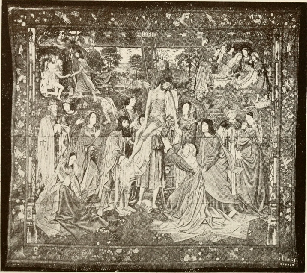 An illustration from The Spanish royal tapastries, 1921, leaf 349