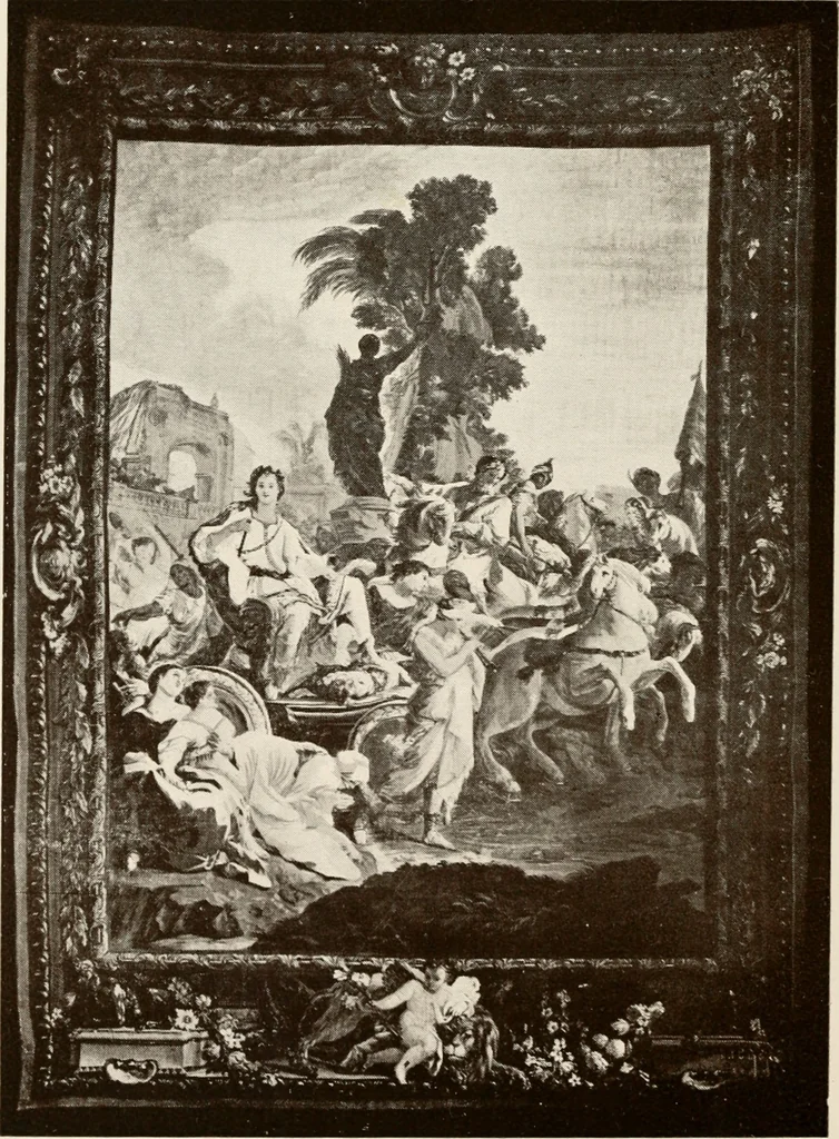 An illustration from The Spanish royal tapastries, 1921, leaf 351