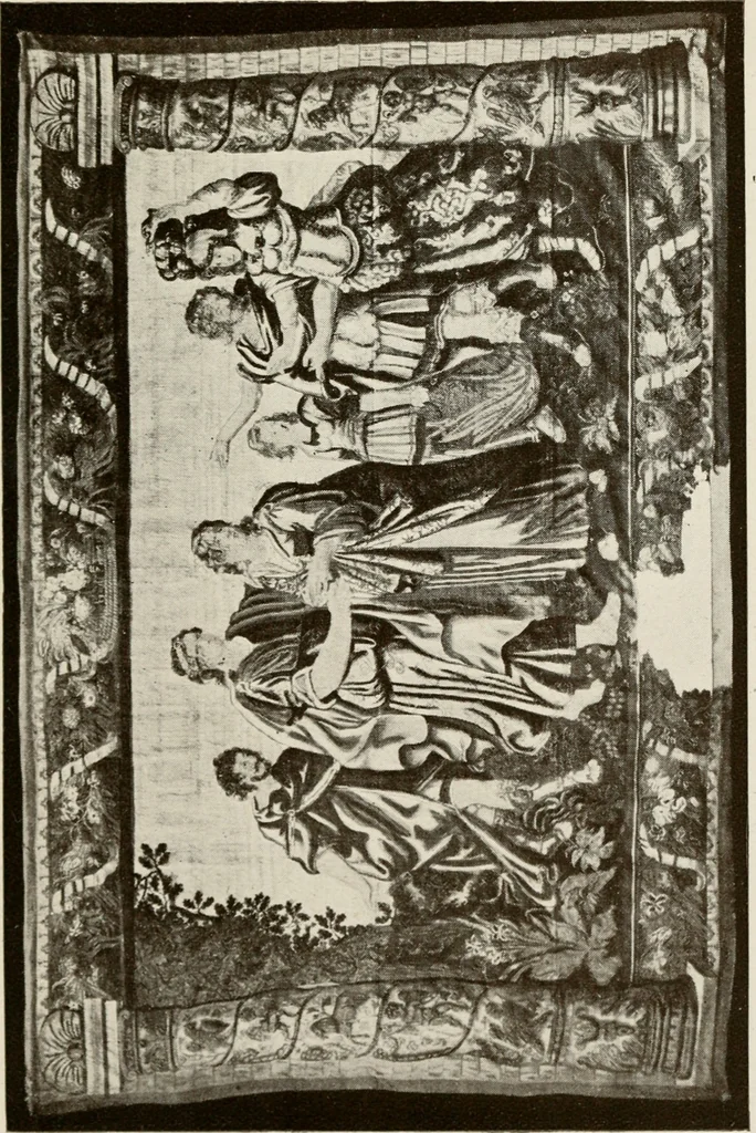 An illustration from The Spanish royal tapastries, 1921, leaf 354